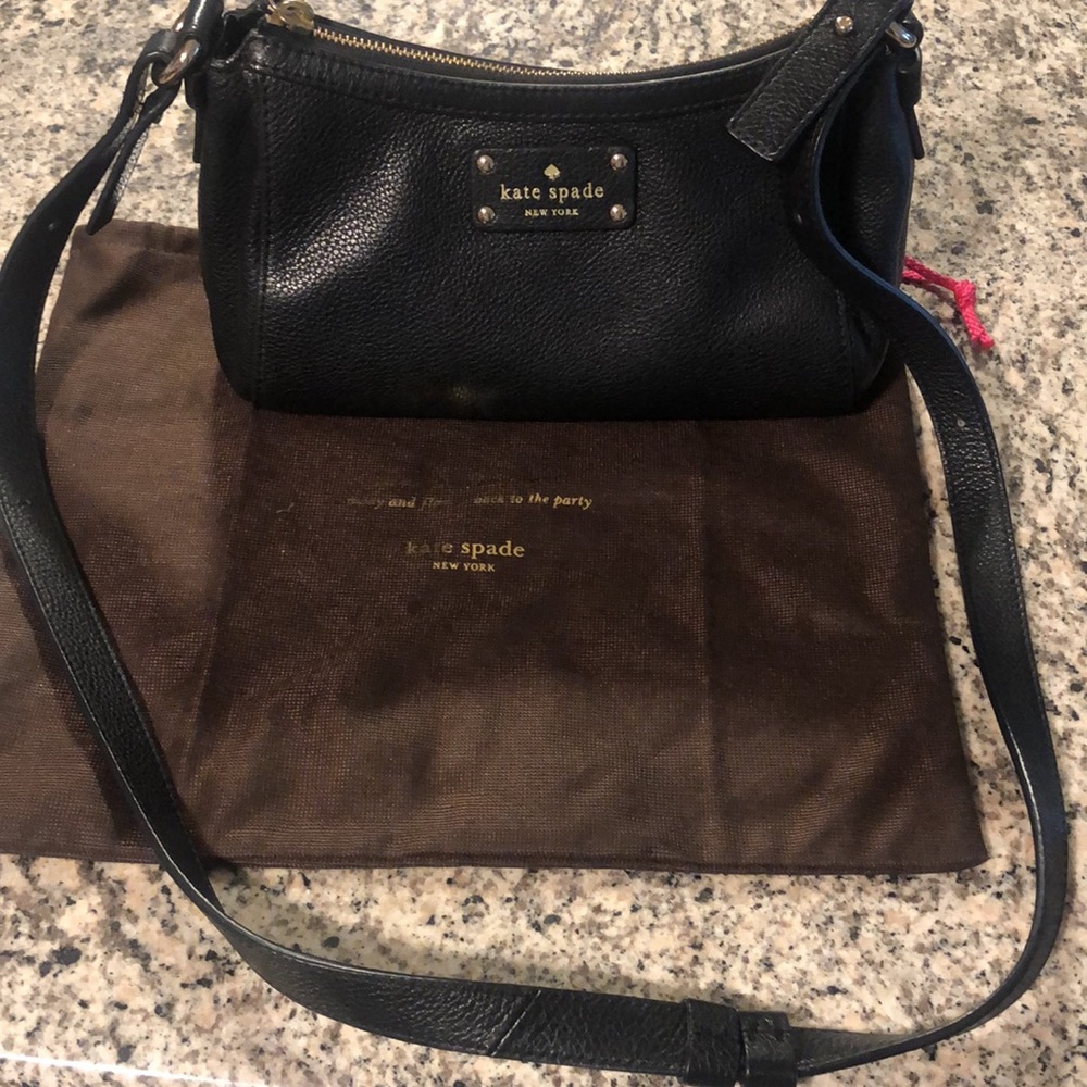Kate Spade Black Leather Cross Body